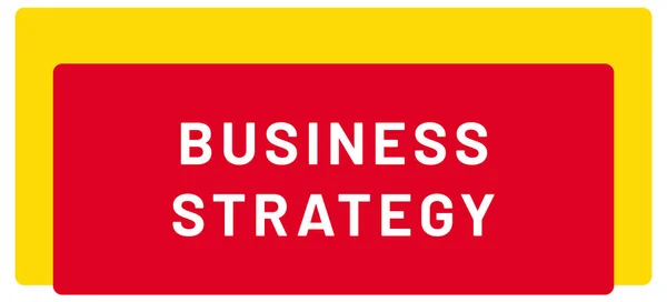 Business Strategy Web Sticker Knop — Stockfoto