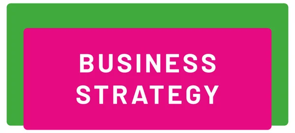 Estratégia Negócios Web Adesivo Botão — Fotografia de Stock