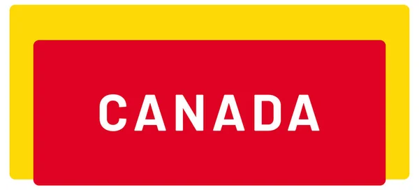 Etiqueta Web Adesivo Canadá — Fotografia de Stock