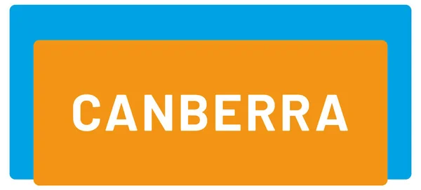 Web Etikett Klistermärke Canberra — Stockfoto