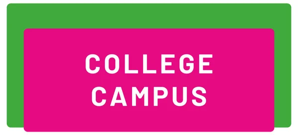 College Campus Web Sticker Knop — Stockfoto