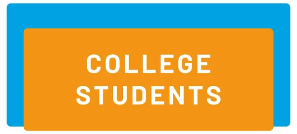College Φοιτητές Web Sticker Button — Φωτογραφία Αρχείου