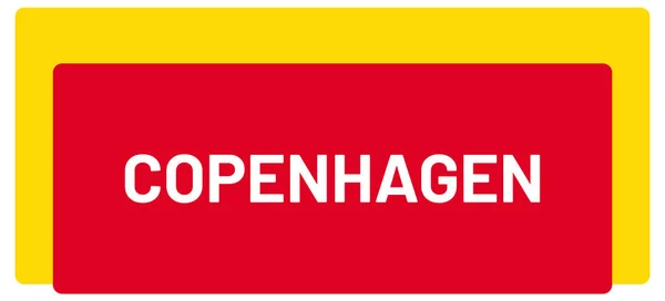 Adesivo Etichetta Web Copenhagen — Foto Stock