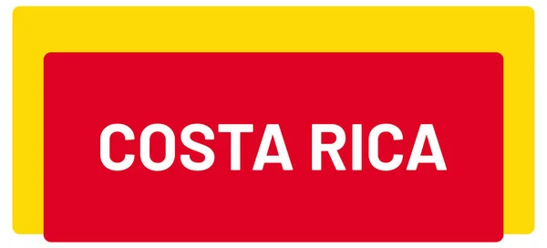 Etiqueta Web Adesivo Costa Rica — Fotografia de Stock