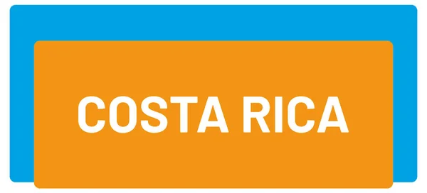 Web Label Sticker Costa Rica — стокове фото