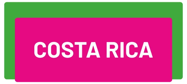 Etiqueta Web Adesivo Costa Rica — Fotografia de Stock
