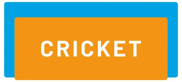 Web Sport Label Cricket — Stock fotografie