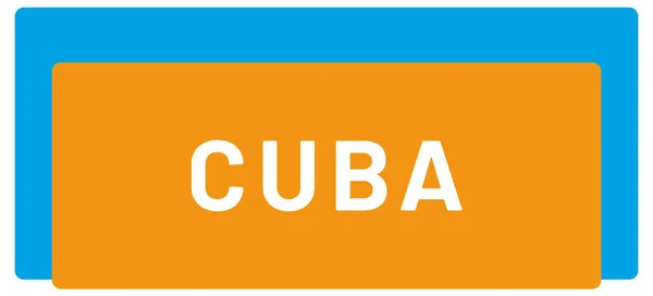Ετικέτα Web Sticker Κούβα — Φωτογραφία Αρχείου