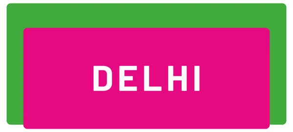 Web Etikett Aufkleber Delhi — Stockfoto