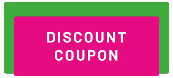 Discount Coupon Web Sticker Button — Stock Photo, Image