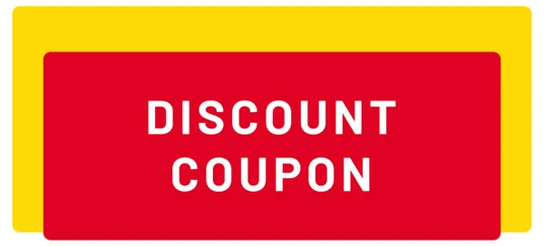 Discount Coupon Web Sticker Button — Stock Photo, Image