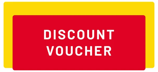 Discount Voucher Web Sticker Button — Stock Photo, Image