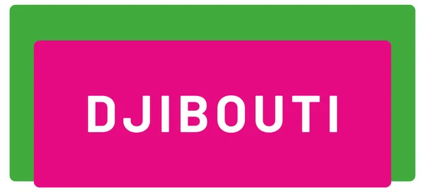 Web Label Sticker Džibutsko — Stock fotografie