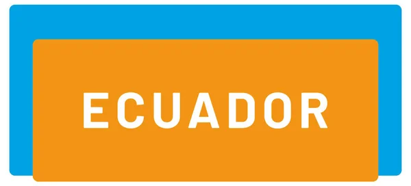 Etiqueta Web Etiqueta Engomada Ecuador — Foto de Stock