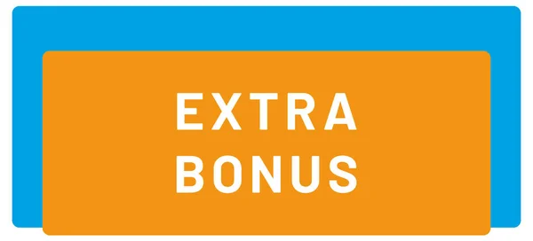 Extra Bonus Web Adesivo Pulsante — Foto Stock