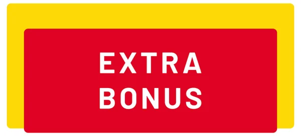 Extra Bonus Web Adesivo Pulsante — Foto Stock