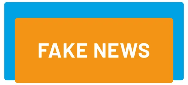 Fake News Web Przycisk Naklejki — Zdjęcie stockowe