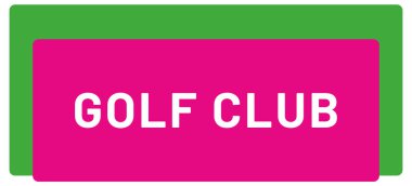 Golf Kulübü Web Yapıştırıcı Düğmesi
