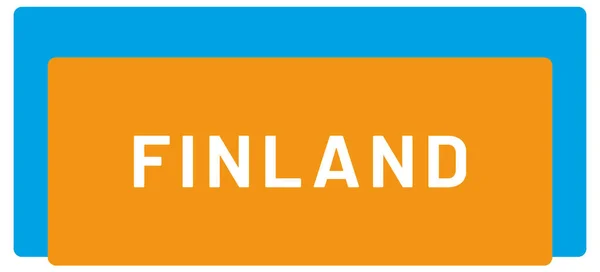 Étiquette Web Autocollant Finlande — Photo