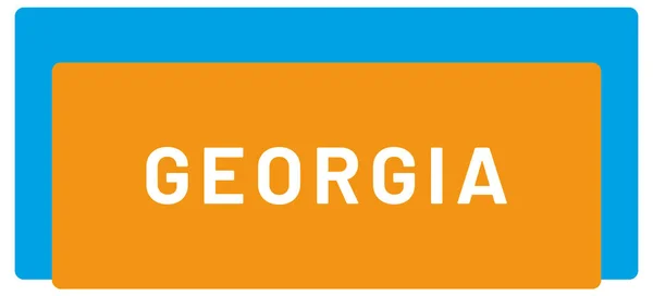 Web Etikett Aufkleber Georgien — Stockfoto