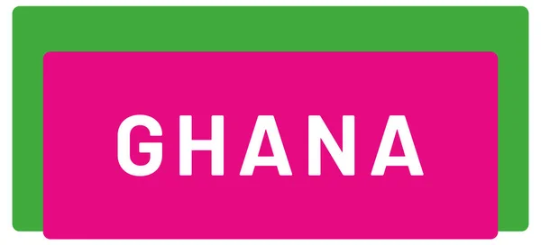 Ετικέτα Web Sticker Γκάνα — Φωτογραφία Αρχείου