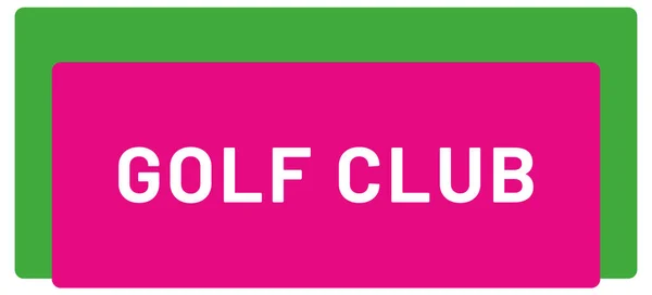 Golf Club Web Sticker Schaltfläche — Stockfoto