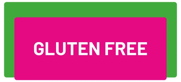 Gluten Free Web Sticker Button — Stock Photo, Image