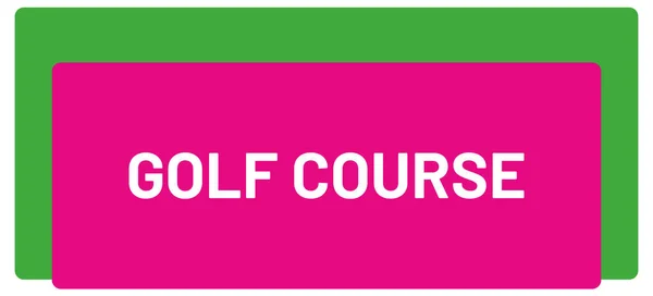 Golf Course Web Sticker Button — Stock Photo, Image