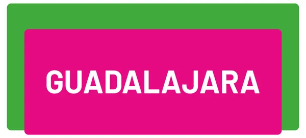 Adesivo Etichetta Web Guadalajara — Foto Stock