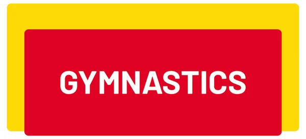 Web Sport Label Gymnastiek — Stockfoto