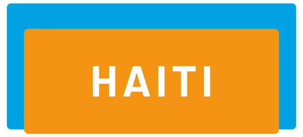 Etiqueta Web Etiqueta Haiti — Fotografia de Stock