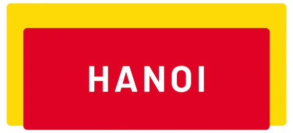 Etiqueta Web Etiqueta Engomada Hanoi — Foto de Stock