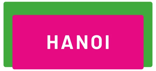 Etiqueta Web Etiqueta Engomada Hanoi — Foto de Stock