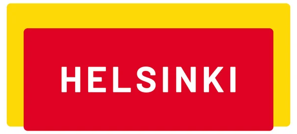 Web Label Sticker Helsinki — стоковое фото