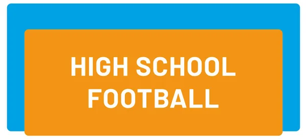 High School Football Web Sticker Button — Stock Photo, Image