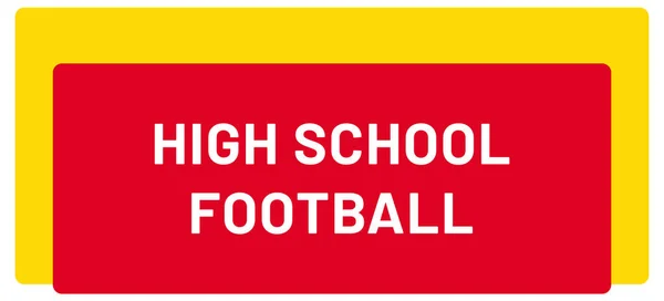 High School Football Web Sticker Button — Stock Photo, Image