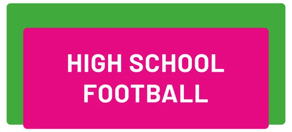 High School Football Web Sticker Button — Stock Photo, Image