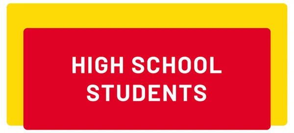 High School Studenten Web Sticker Button — Stockfoto