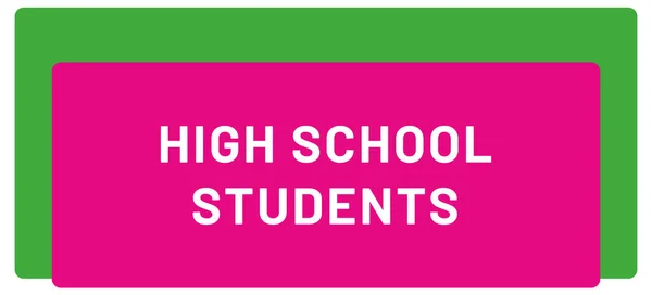 High School Students Web Sticker Button — Stock Photo, Image