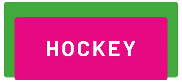 Web Etiqueta Deportiva Hockey —  Fotos de Stock