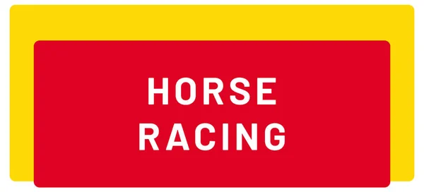 Web Sport Label Horse Racing — Stockfoto