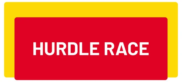 Web Sport Label Hurdle Race — стокове фото