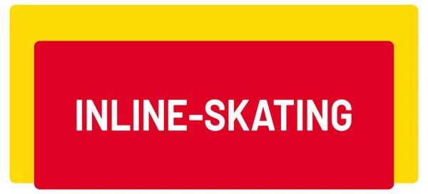 Web Sport Label Inline Skating — Stockfoto