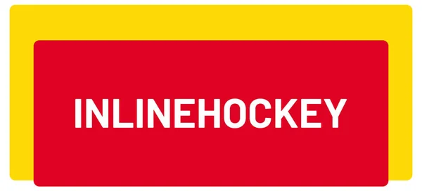 Web Sport Label Inlinehockey — стоковое фото