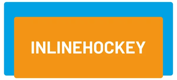 Web Sport Label Inlinehockey — Stockfoto