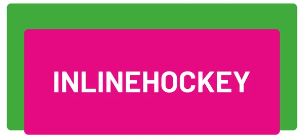 Web Sport Label Inlinehockey — стоковое фото