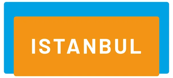 Web Label Sticker Istanbul — стоковое фото