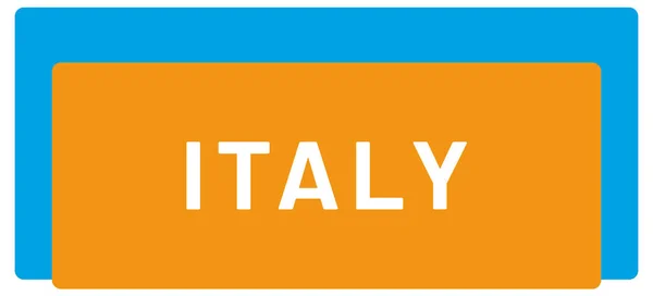 Web Label Sticker Italy — стокове фото