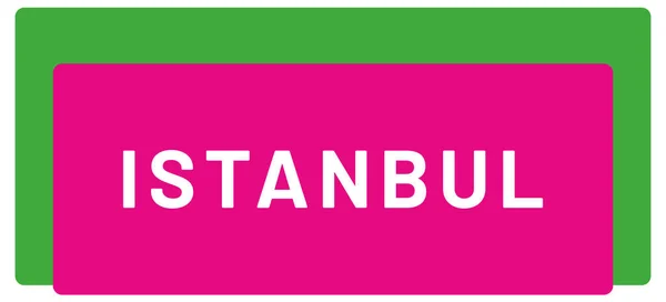 Web Label Sticker Istanbul — стоковое фото