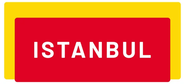 Web Label Sticker Istanbul — стоковое фото